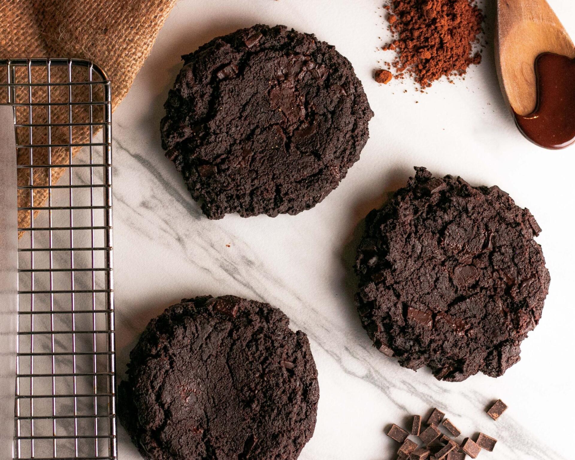 vegan gluten-free chocolate cookies
